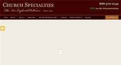 Desktop Screenshot of churchspecialtiesllc.com